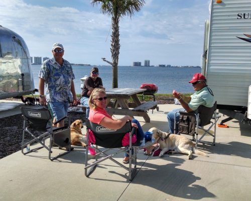 Enjoying_the_Sunshine_on_a_waterfront_site_