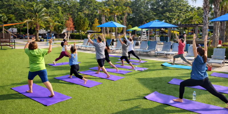 splash rv resort yoga